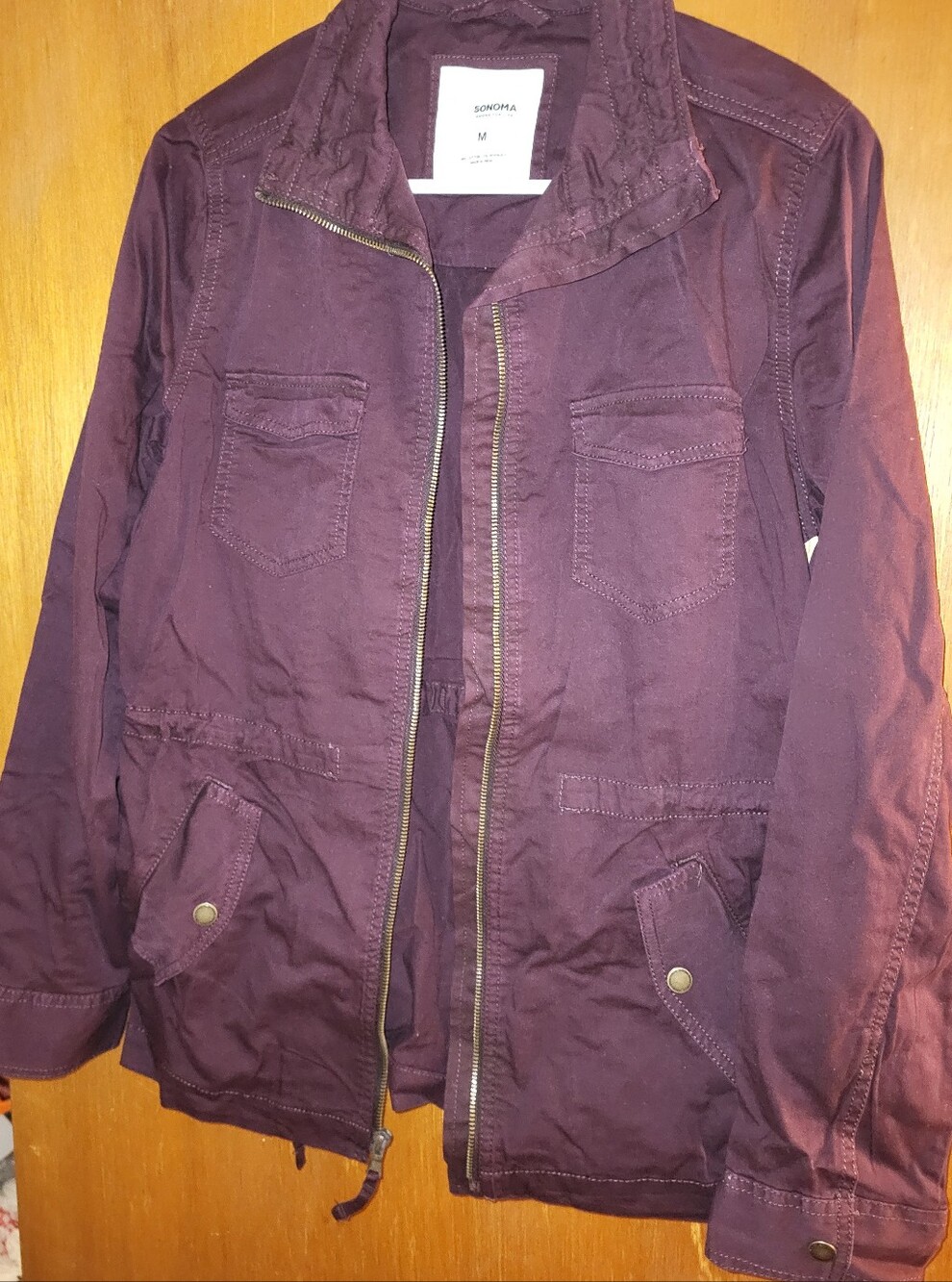 SONOMA Women's Midnight Purple Utility Jacket, M